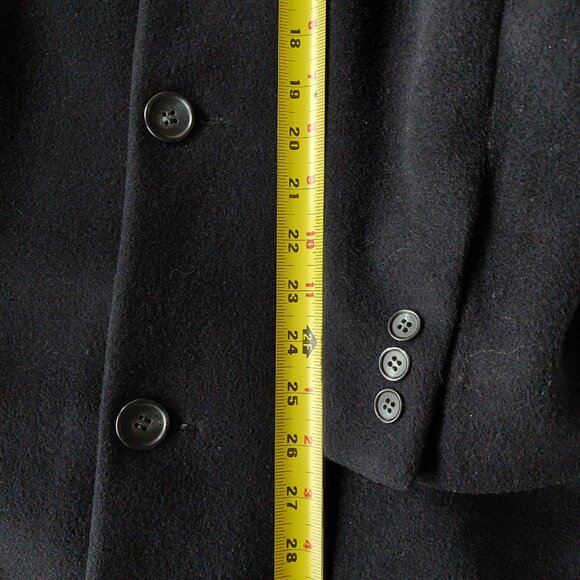 Hunt Club Brand Men's Wool And Cashmere Blend Long Overcoat, Sz 40R/Large - Picture 9 of 12
